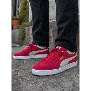Puma Suede Classic High Risk Red & White 352633 tt Men’s Athletic Size 10